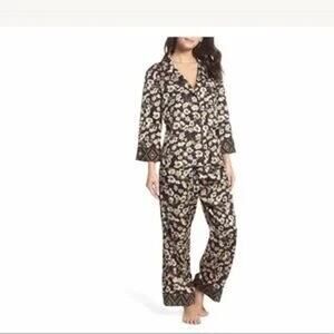 Bed To Brunch Floral Satin Pajama Set